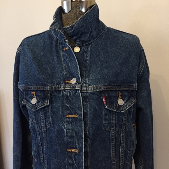 VINTAGE Levi’s Denim Trucker Jean Jacket Men’s M - Picture 3 of 9